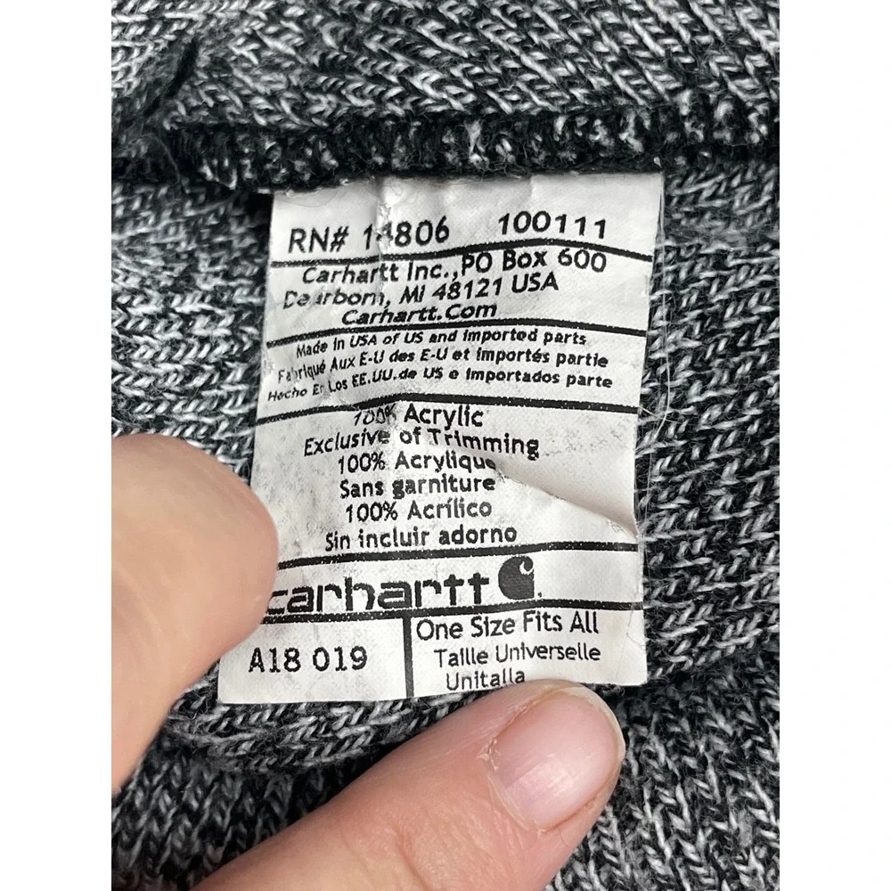 Carhartt A18 Grey Marl Knit Acrylic Watch Hat Beanie One Size Fits All OSFA
